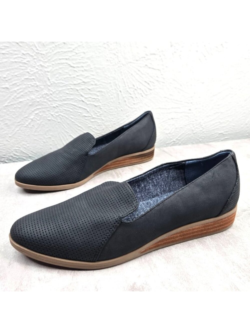 Dr. Scholl's Slip On Comfort Shoes Black Minimalist Business Casual Loafer Sz 6